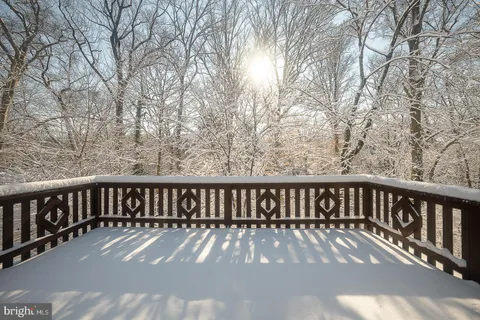 a view of wooden deck