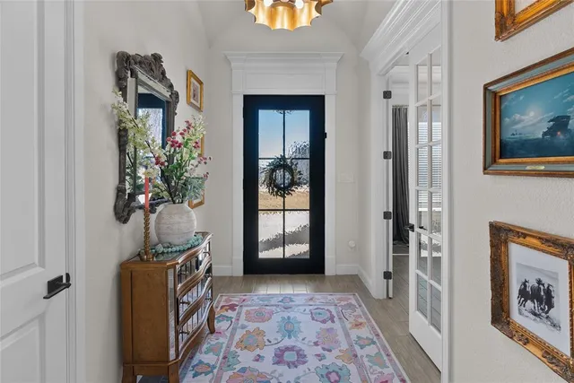 wooden floor in a gallery with living room
