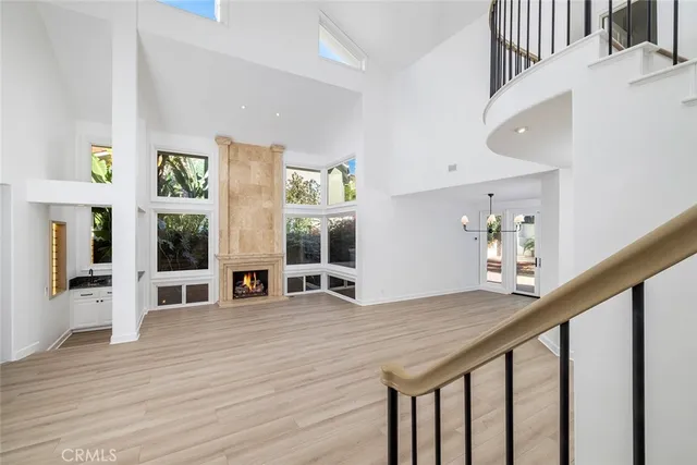 a view of livingroom with furniture wooden floor and window
