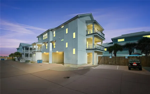 a view of a building with a street