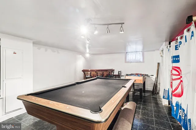 a room with furniture