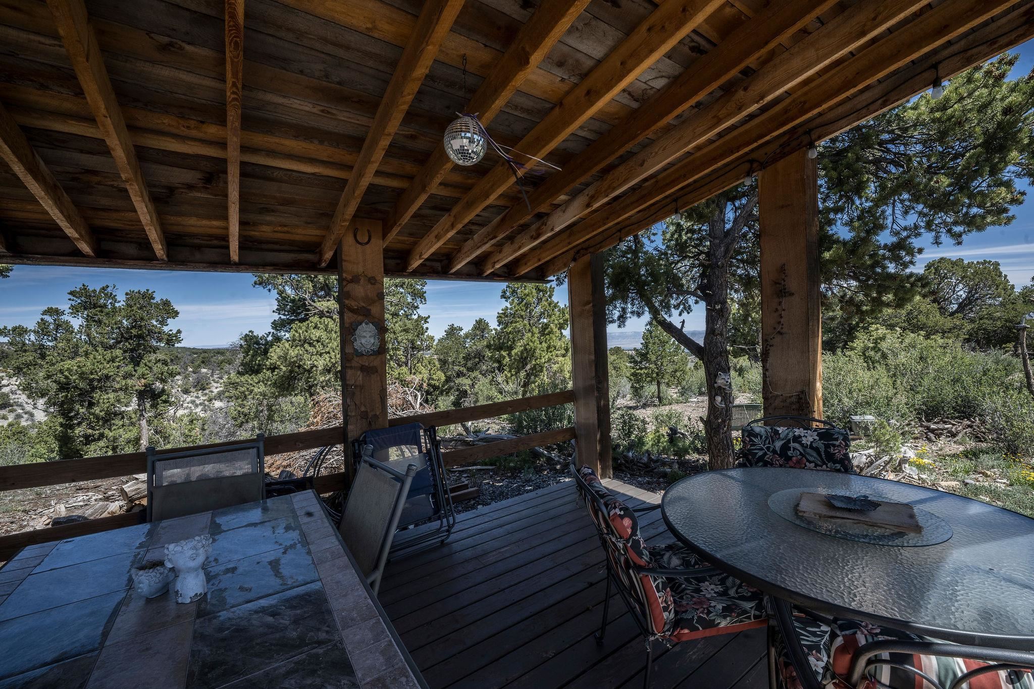 19958 Miller Canyon Ranch Road Glade Park, CO 81523 - Photo 22 of 42 a view of a chairs and table in the patio