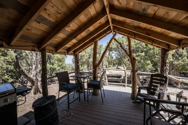 a view of outdoor space with seating space