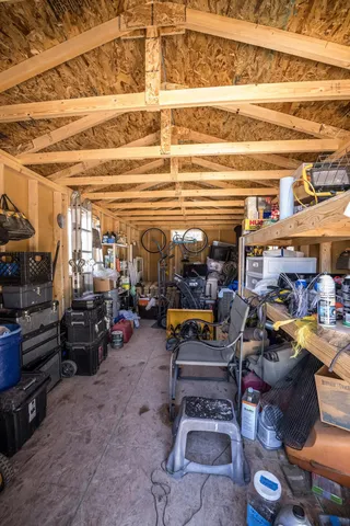 a view of storage and utility room