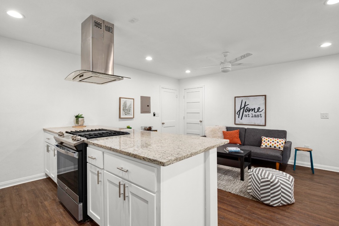 301 East 33rd Street, Unit 1 Austin, TX 78705 - Photo 4 of 9 a view of kitchen with furniture and stainless steel appliances