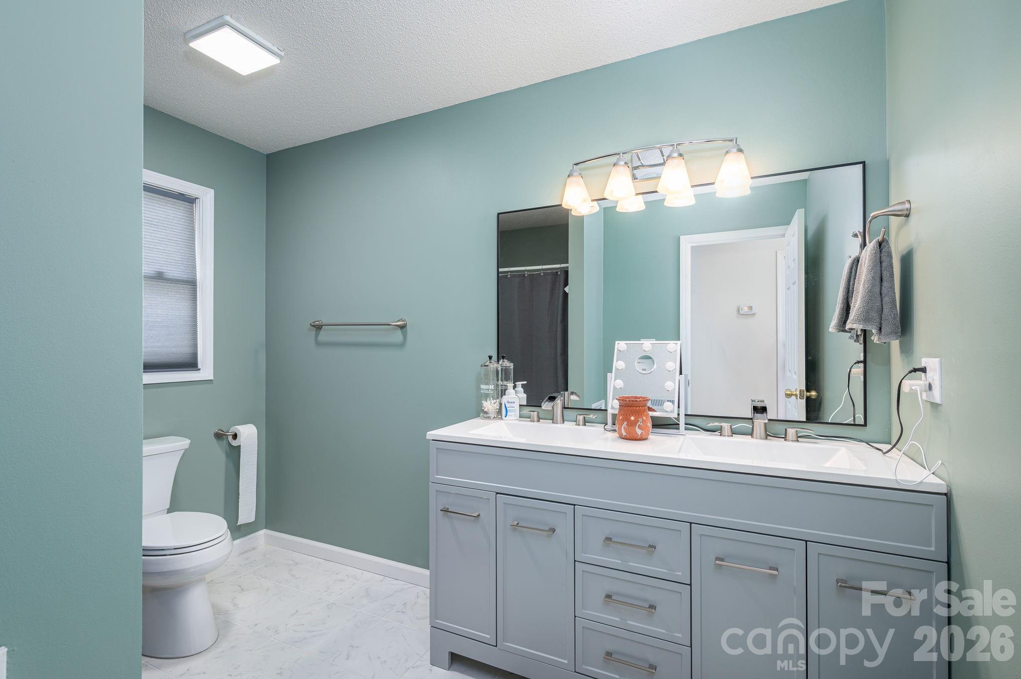 4503 Briar Creek Road Maiden, NC 28650 - Photo 24 of 48 a bathroom with a toilet sink and mirror