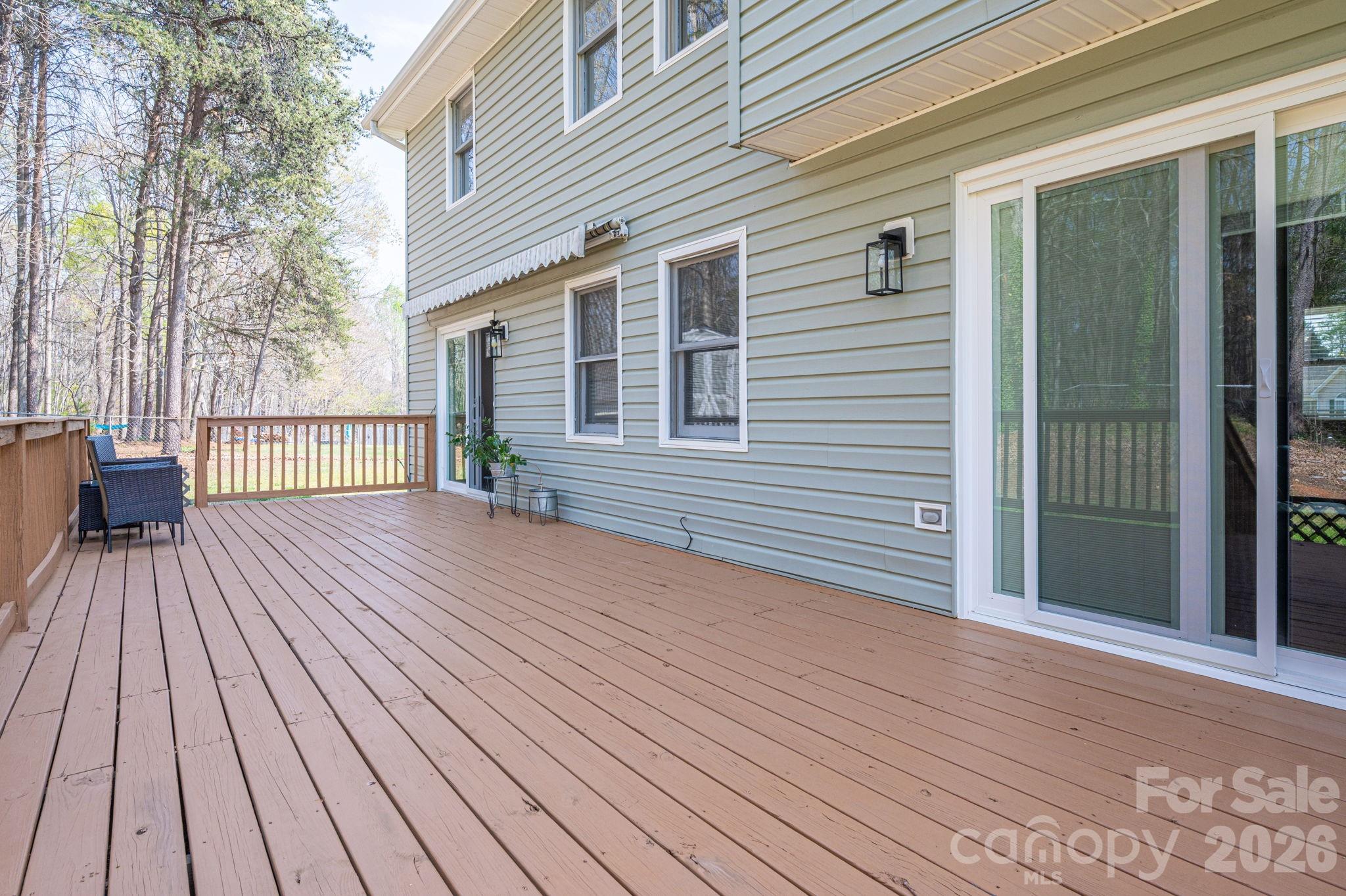 4503 Briar Creek Road Maiden, NC 28650 - Photo 36 of 48 a view of backyard with a deck
