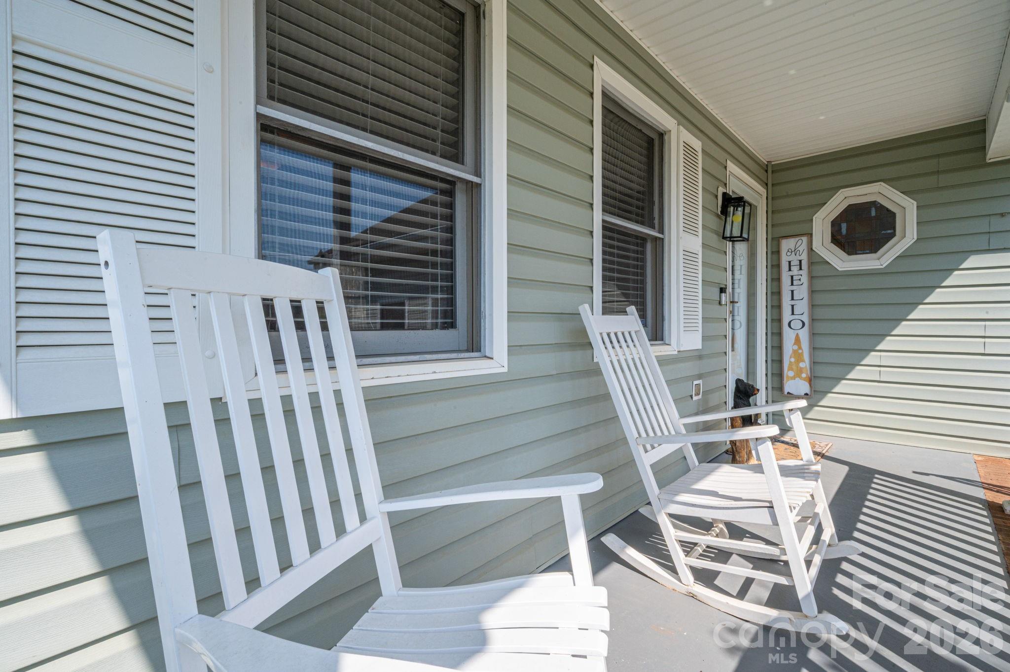4503 Briar Creek Road Maiden, NC 28650 - Photo 41 of 48 a view of deck with a chair and swing