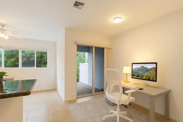 a view of an empty room