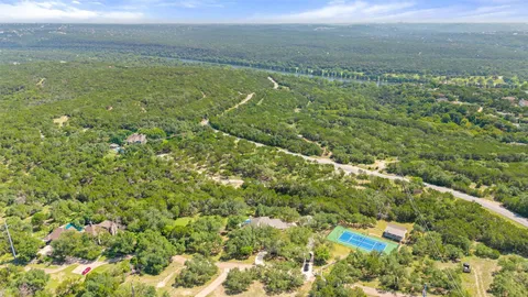 a view of yard with ocean view