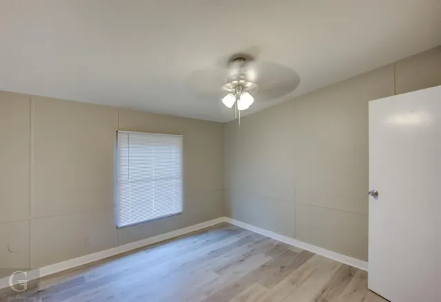 a view of a chandelier in a room