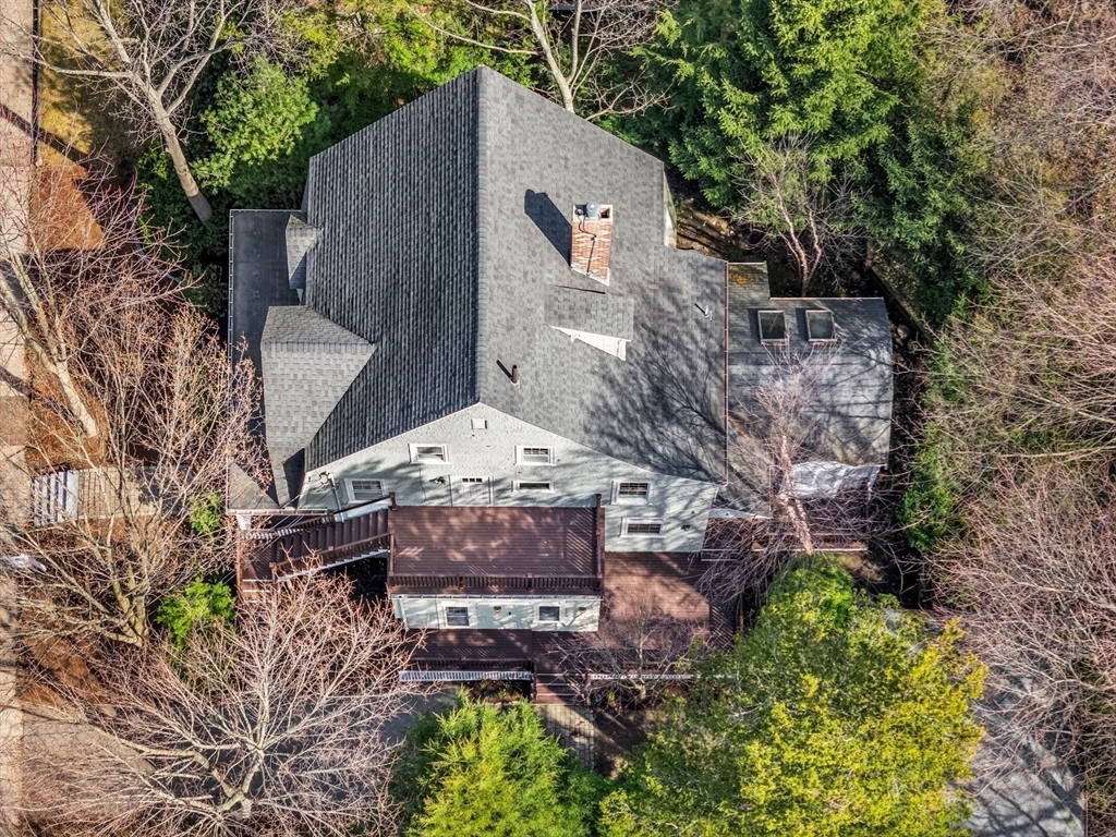 60 Oxford Road Newton, MA 02459 - Photo 34 of 42 an aerial view of a house with a yard