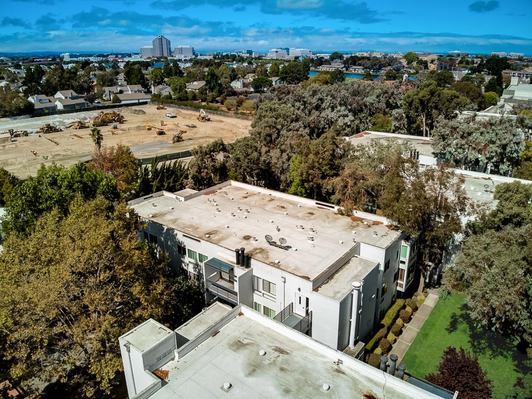 1049 Shell Boulevard, Unit 3 Foster City, CA 94404 - Photo 44 of 56 an aerial view of a house with a yard