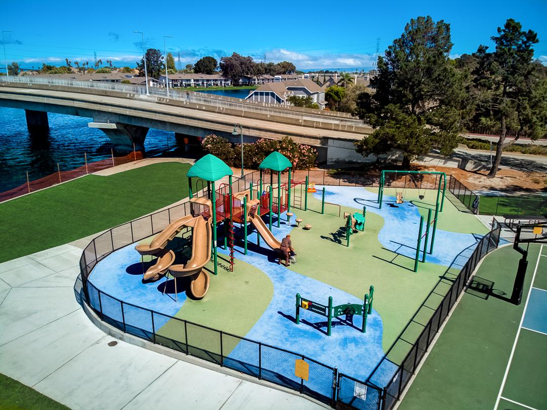 1049 Shell Boulevard, Unit 3 Foster City, CA 94404 - Photo 51 of 56 a view of a swimming pool with a patio