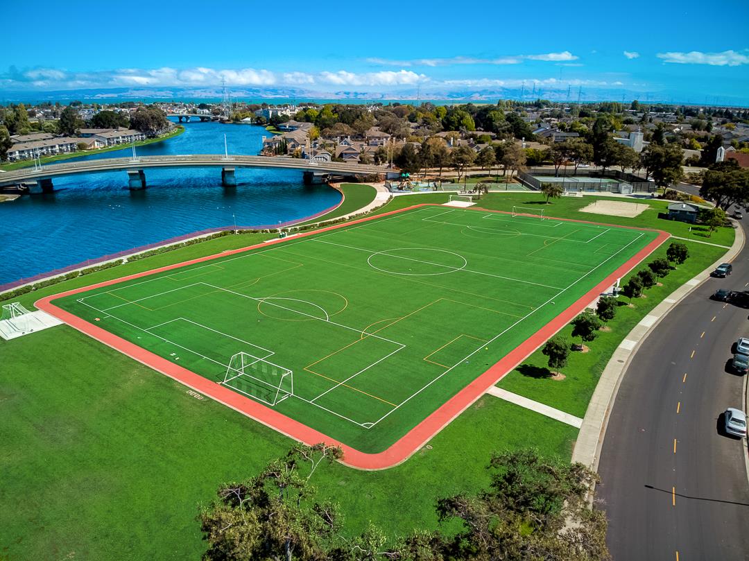 1049 Shell Boulevard, Unit 3 Foster City, CA 94404 - Photo 54 of 56 an aerial view of a football ground