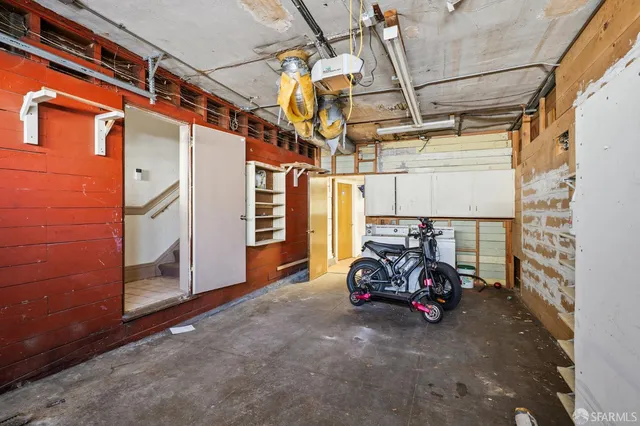 a view of car garage