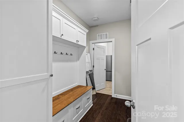 a view of hallway with stairs