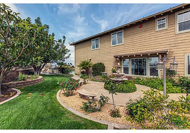 1740 Dylan Way Encinitas, CA 92024 - Photo 22 of 25 Side yard, with built-in BBQ
