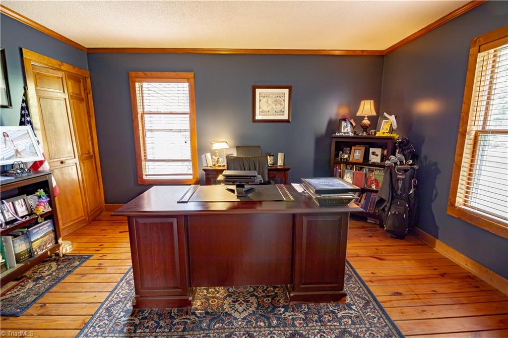 325 South Edgewood Road Eden, NC 27288 - Photo 4 of 29 main level office with french doors and adjoining bath, could be used as guest room