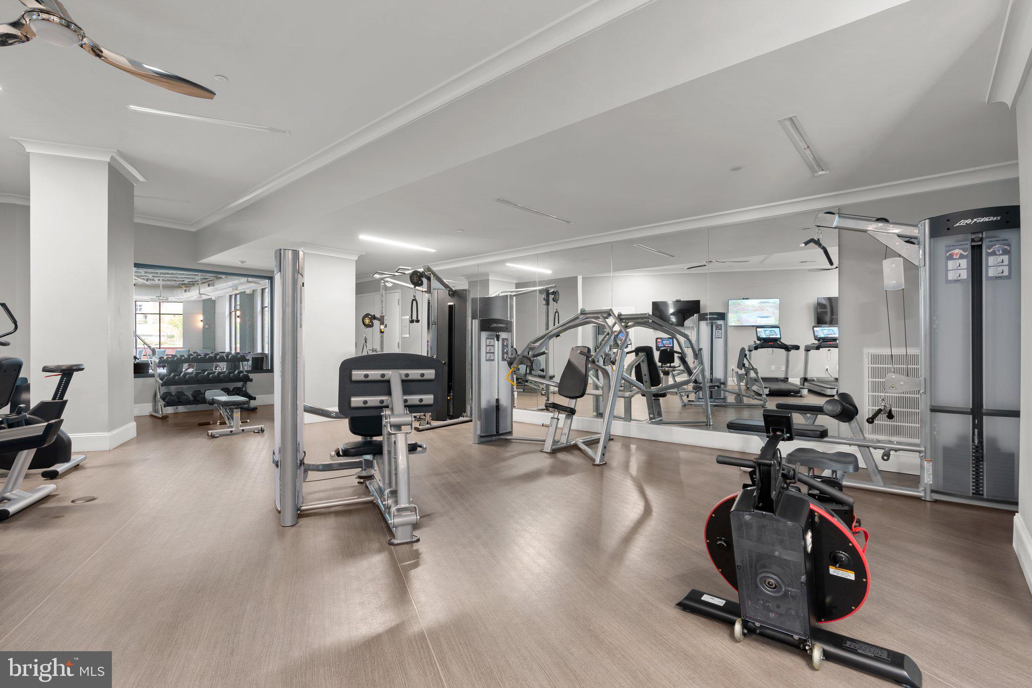 2960 Vaden Drive, Unit 2312 Fairfax, VA 22031 - Photo 42 of 46 a view of a room with gym equipment