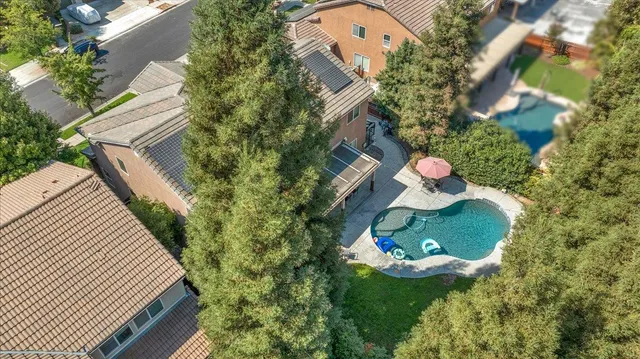 a backyard of a house with green space