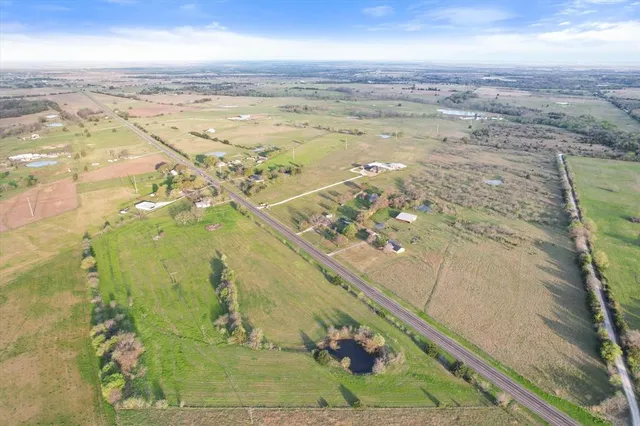 an aerial view of beach