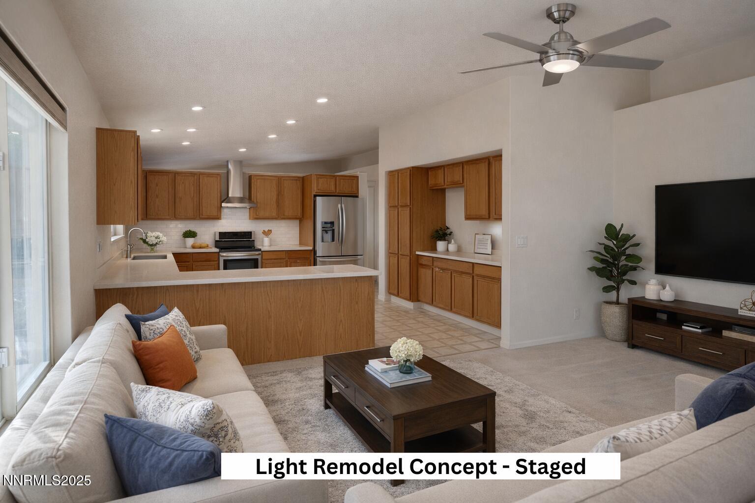 17320 Magnetite Drive Reno, NV 89508 - Photo 15 of 43 Great Room - Light Remodel Concept - Sta