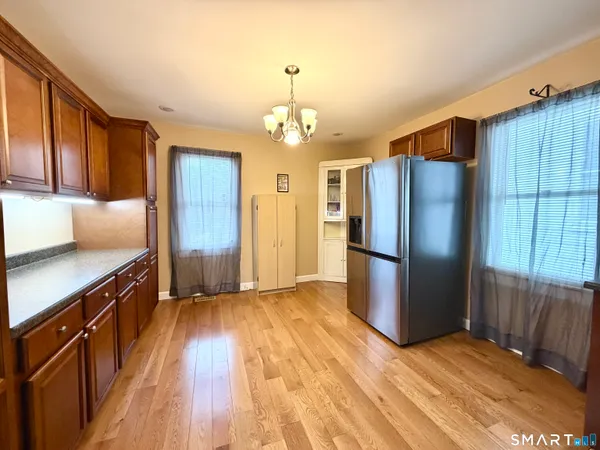 a view of empty room with windows