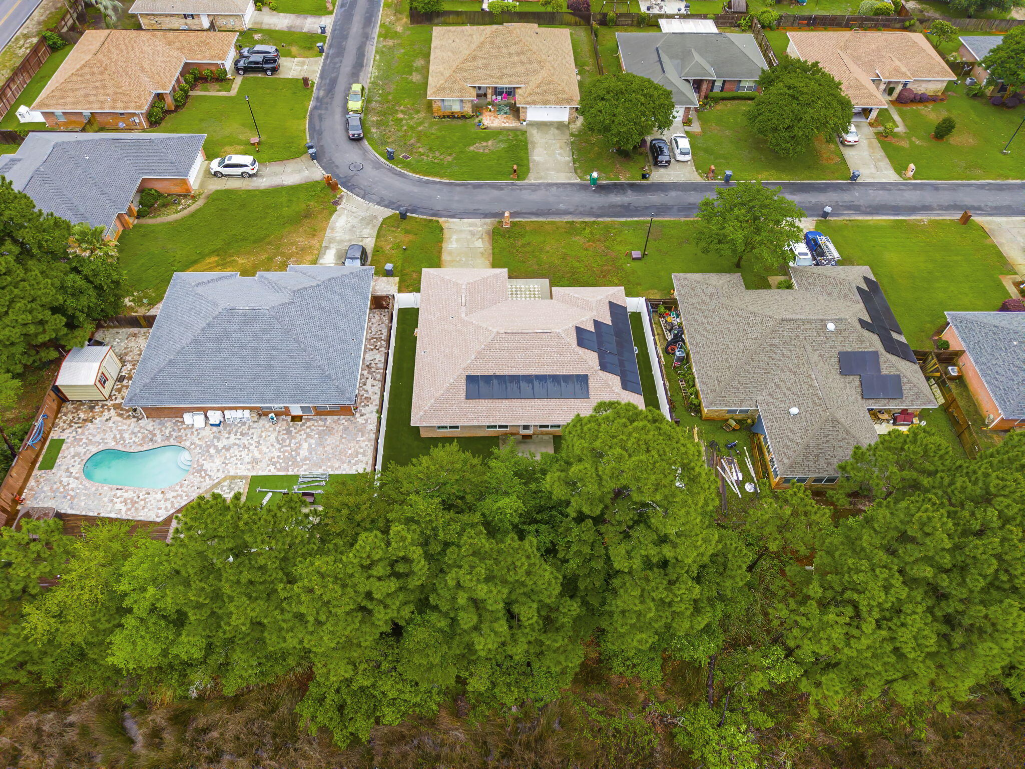 162 Beacon Way Santa Rosa Beach, FL 32459 - Photo 33 of 41 an aerial view of a house with a garden