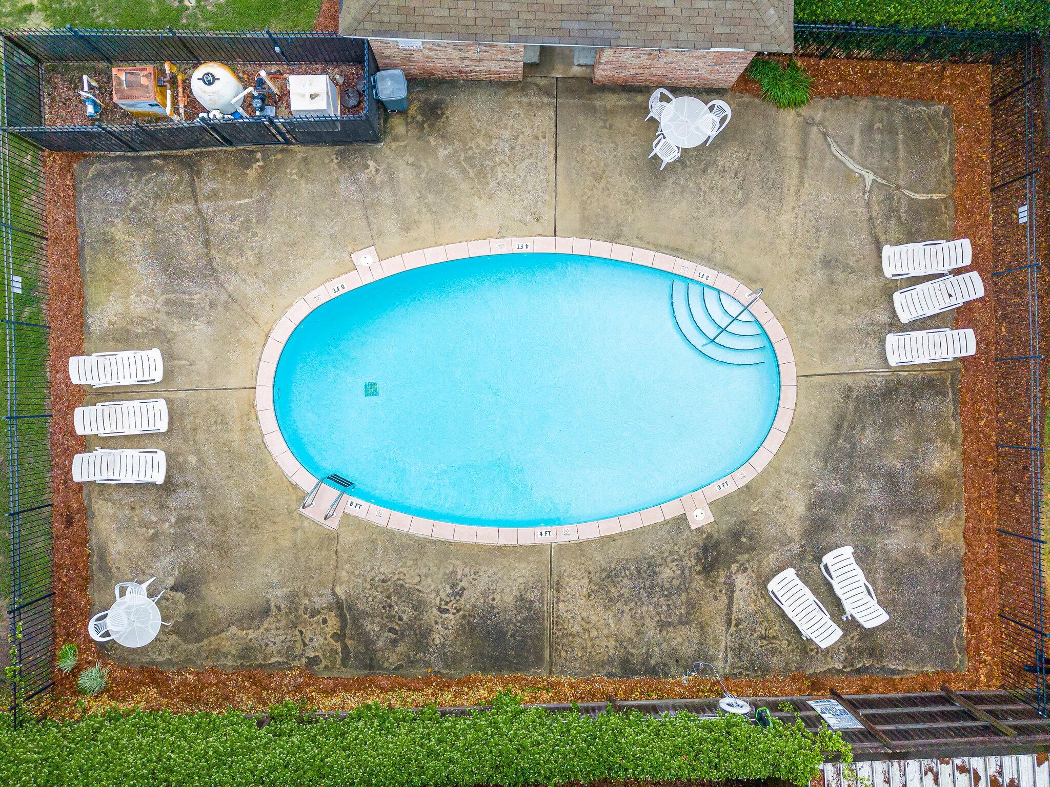 162 Beacon Way Santa Rosa Beach, FL 32459 - Photo 39 of 41 an aerial view of a house with a swimming pool