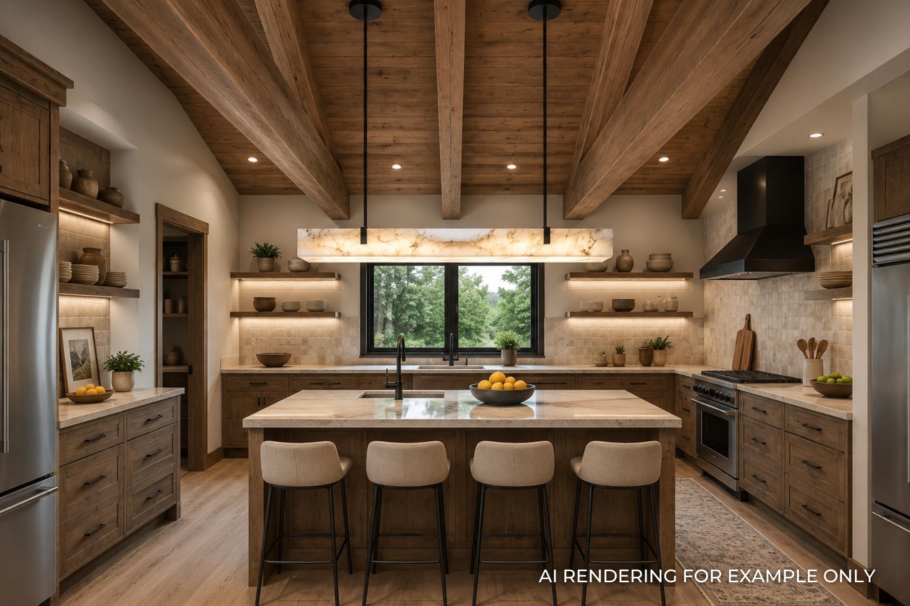 13351 Donner Pass Road Truckee, CA 96161 - Photo 14 of 28 a kitchen with a sink and chairs