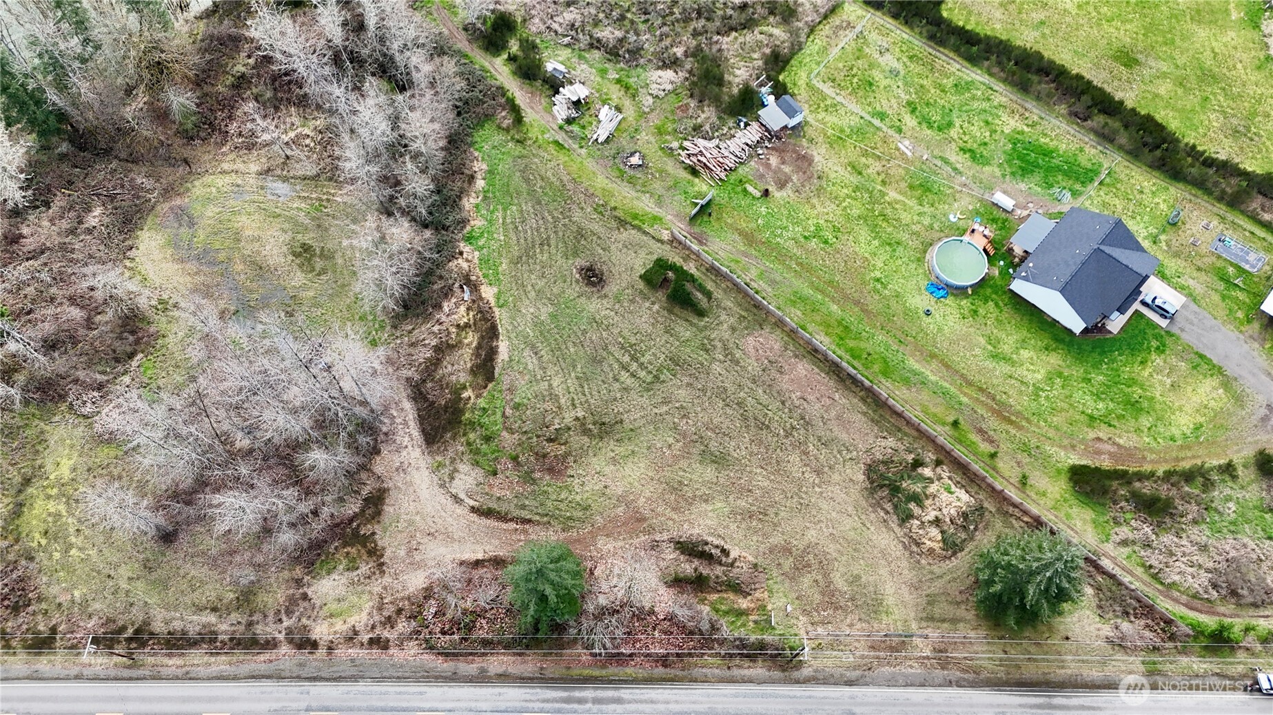 2126 Spencer Road Salkum, WA 98582 - Photo 5 of 24 a view of a yard with an outdoor space