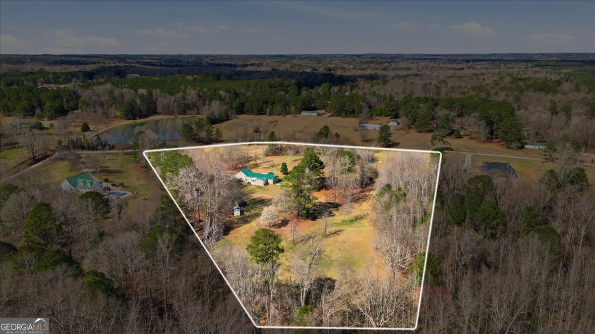 266 Payton Road Griffin, GA 30223 - Photo 40 of 48 an aerial view of residential houses with outdoor space