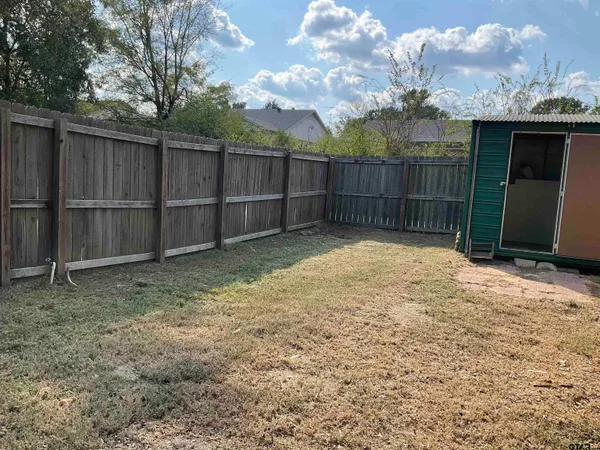 a backyard of a house