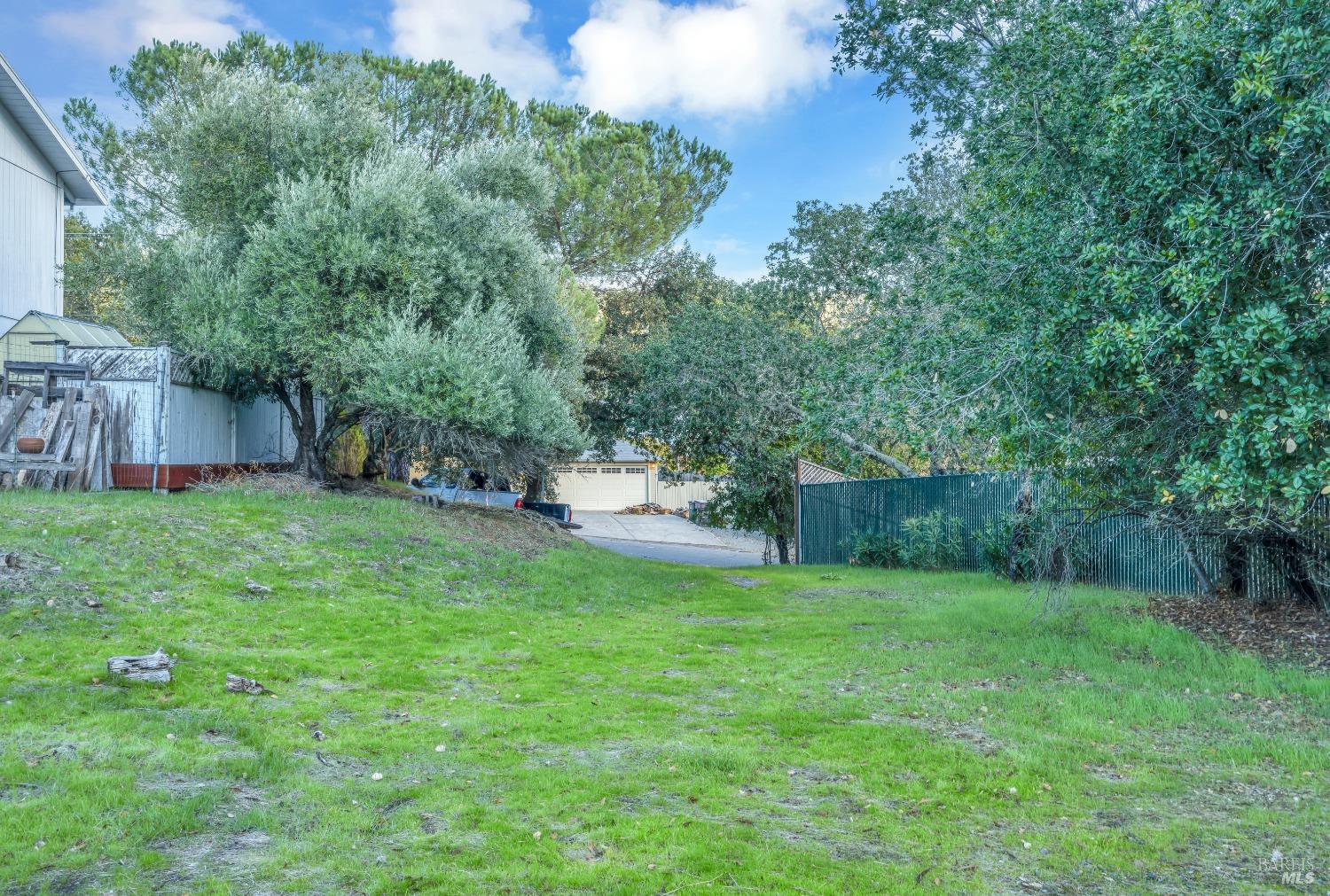 1195-1197 Alberca Road Sonoma, CA 95476 - Photo 12 of 23 a view of a backyard with a small cabin