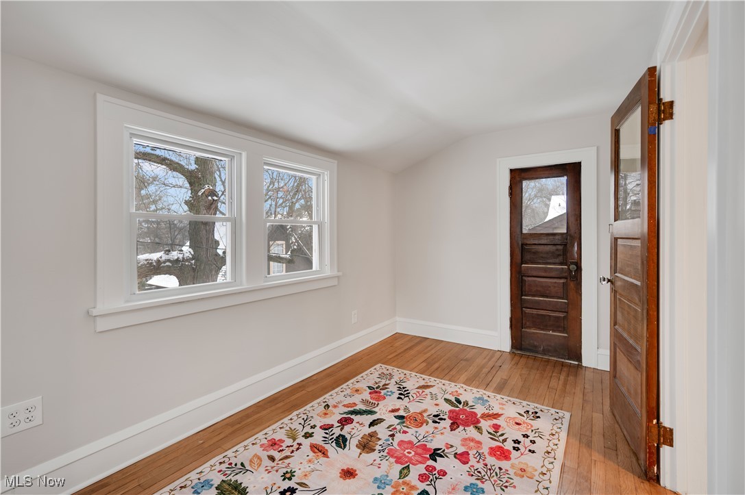 2016 Rossmoor Road Cleveland Heights, OH 44118 - Photo 30 of 46 Foyer entrance featuring vaulted ceiling and light wood-style floors