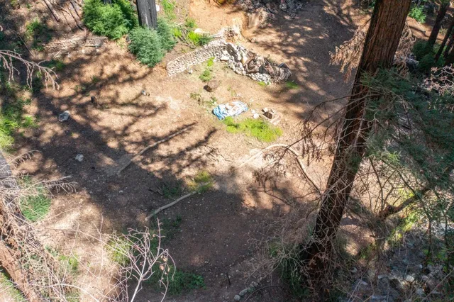 a backyard of a house