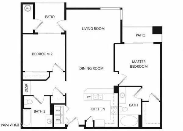 $1,615 | 1033 North Parkside Drive, Unit 2, Tempe, AZ 85008