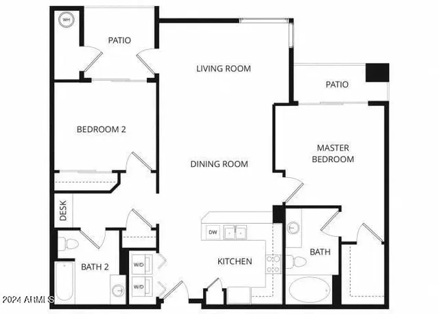 $1,650 | 1033 North Parkside Drive, Unit 2, Tempe, AZ 85008