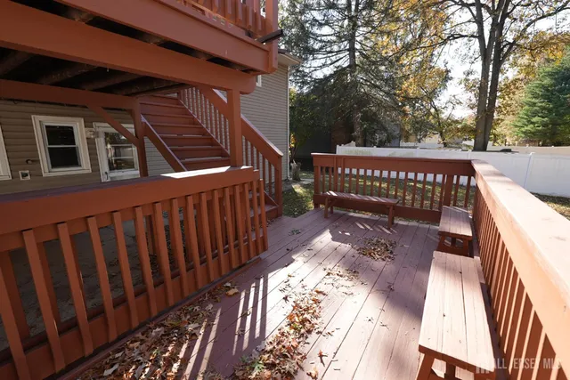 outdoor view with sitting space and trees