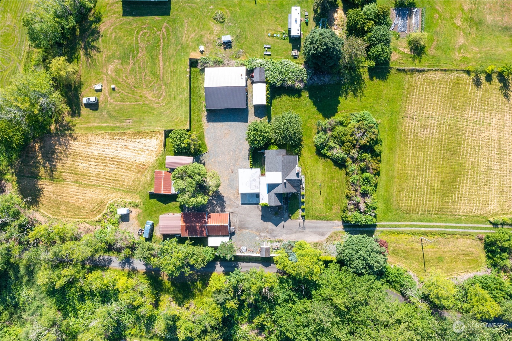 2219 Mt Baker Highway Bellingham, WA 98226 - Photo 2 of 39 an aerial view of a house with a yard swimming pool and outdoor space