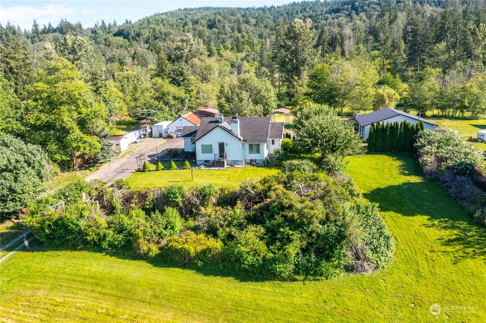 2219 Mt Baker Highway Bellingham, WA 98226 - Photo 38 of 39 an aerial view of residential houses with yard