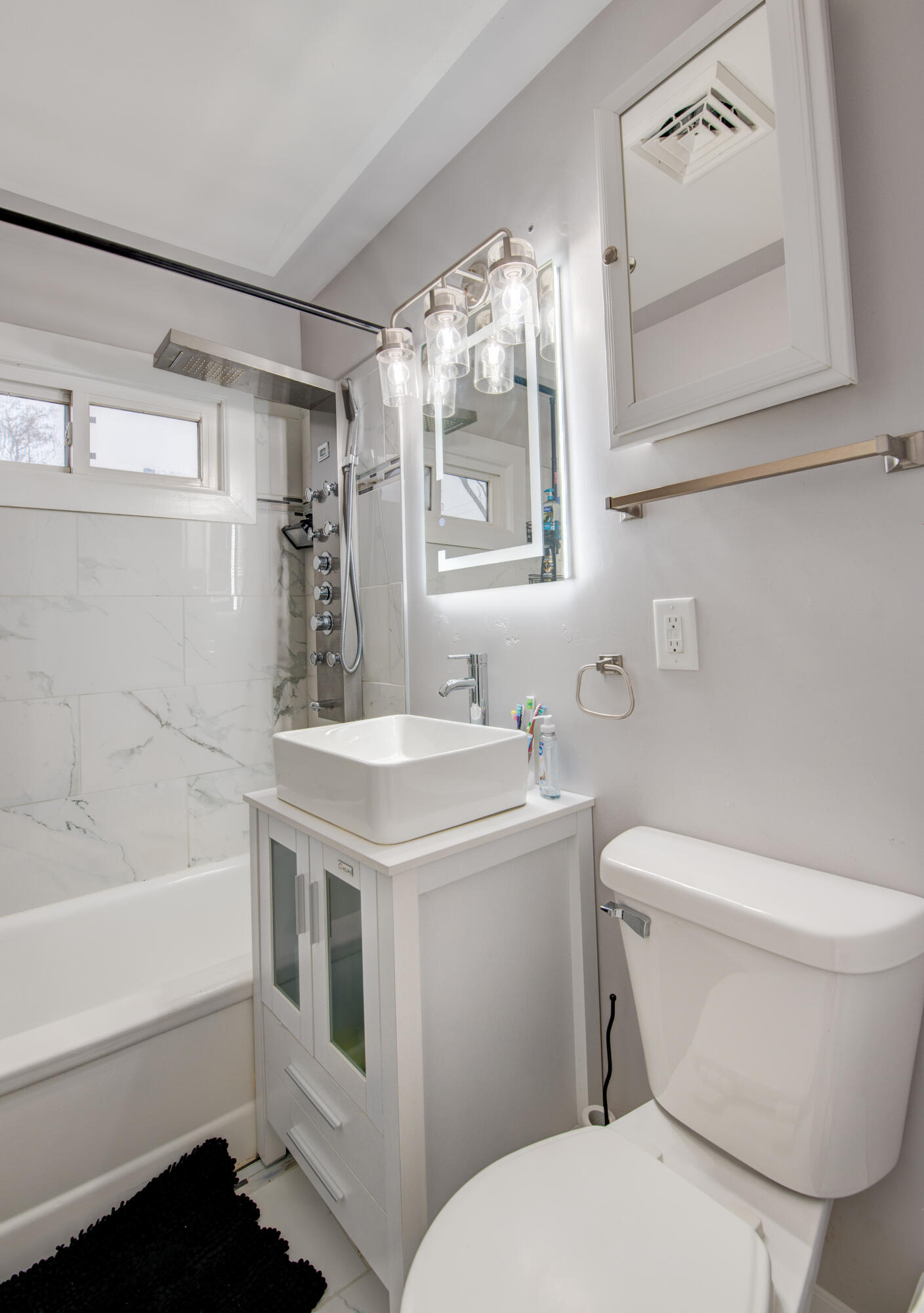 2080 Wright Street Gary, IN 46404 - Photo 15 of 20 a bathroom with a sink toilet and shower
