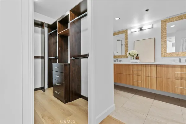 a view of closet area