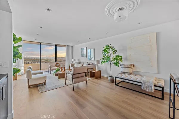 a very nice looking room with a large window