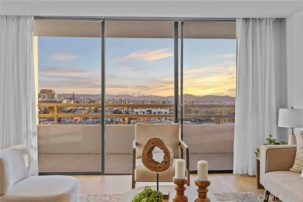 a view of a city with tall buildings