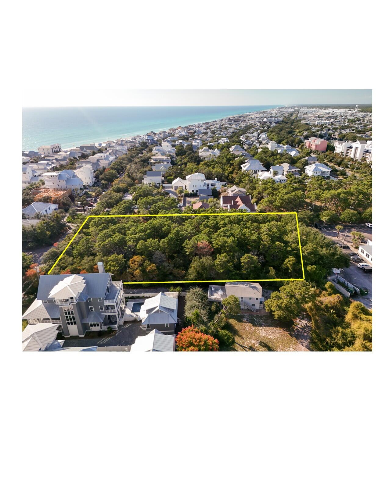 Inlet Beach aerial 200 ft SW view