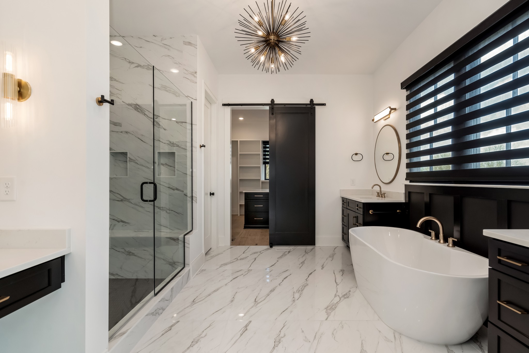 214 Old Peytonsville Road Franklin, TN 37064 - Photo 23 of 42 a bathroom with a bathtub and a shower