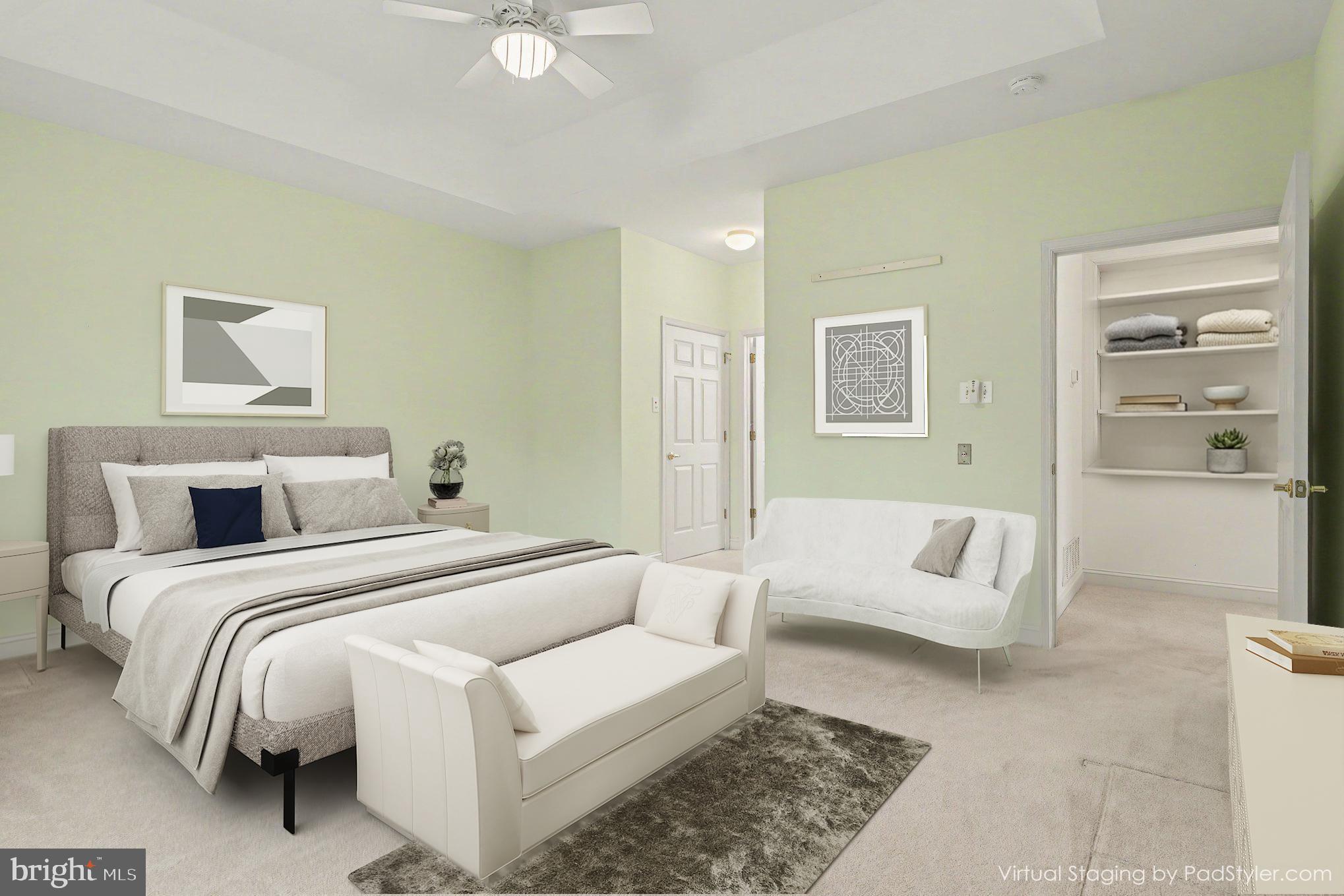 1621 Yorktown Road, Unit 50 Jamison, PA 18929 - Photo 27 of 50 Staged Main Bedroom