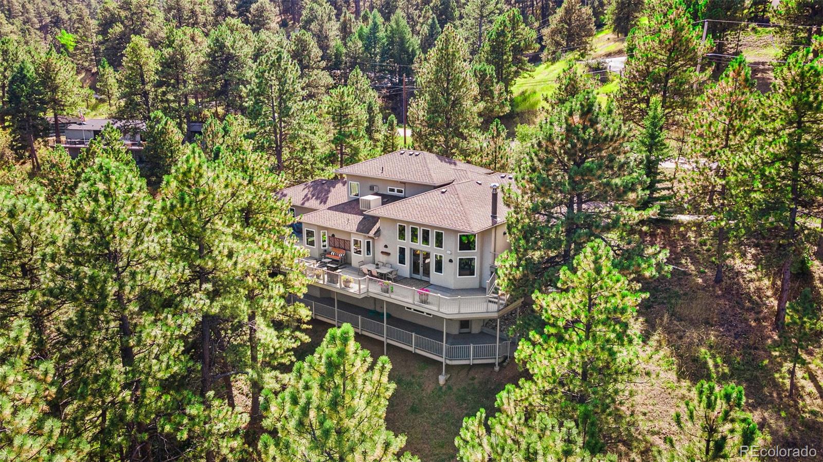 395 Timber Lane Boulder, CO 80304 - Photo 35 of 37 an aerial view of a house with roof deck front of house